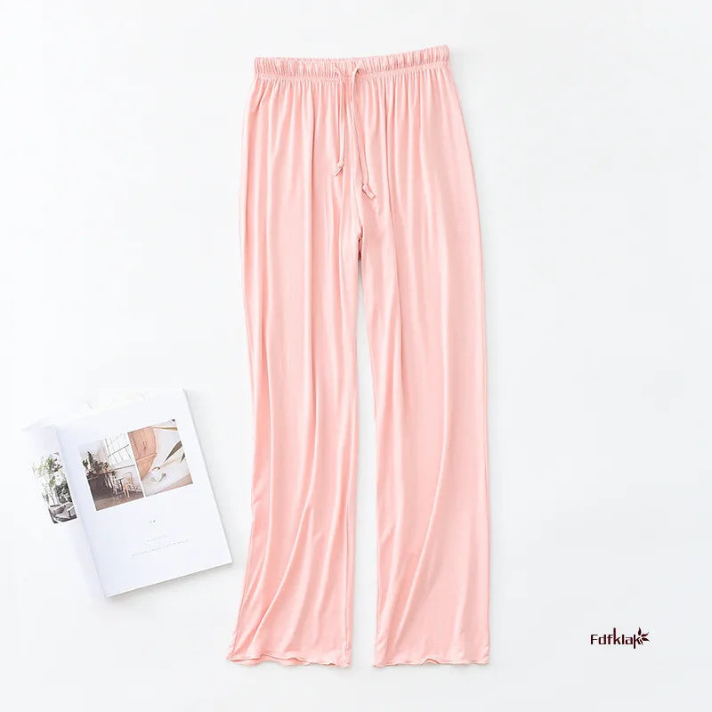 Casual Loose Pajamas for Women Long Sleeve Spring Autumn Pijamas Womens Sleepwear Bra pad Stripe Modal Ladies Set Pyjama Femme