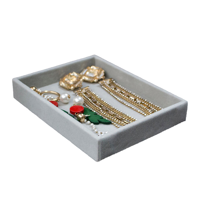 Velvet Ring Earrings Storage Organizer Jewelry Display Stand