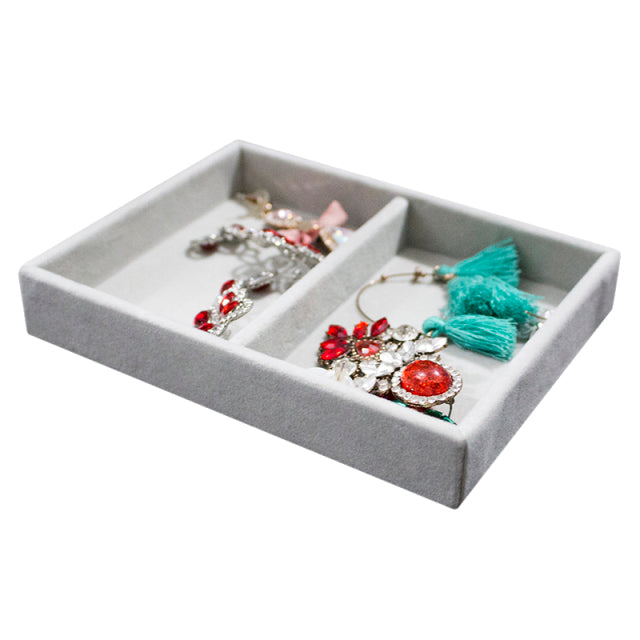 Velvet Ring Earrings Storage Organizer Jewelry Display Stand