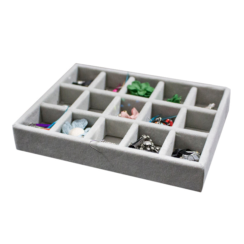 Velvet Ring Earrings Storage Organizer Jewelry Display Stand