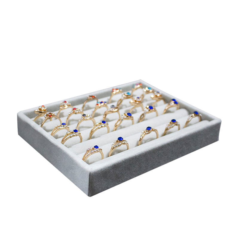 Velvet Ring Earrings Storage Organizer Jewelry Display Stand