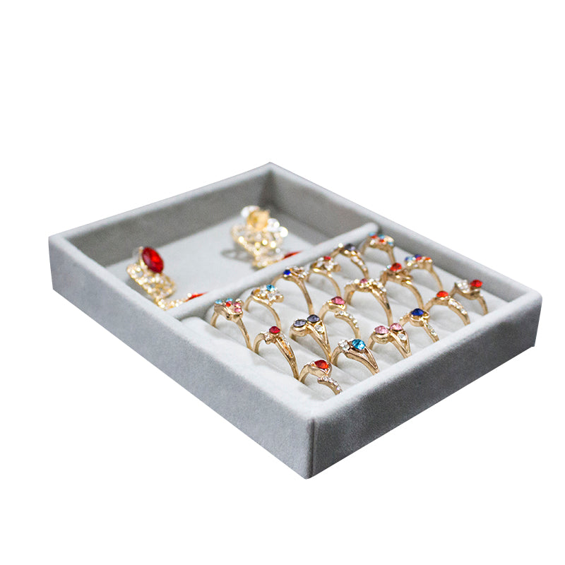 Velvet Ring Earrings Storage Organizer Jewelry Display Stand