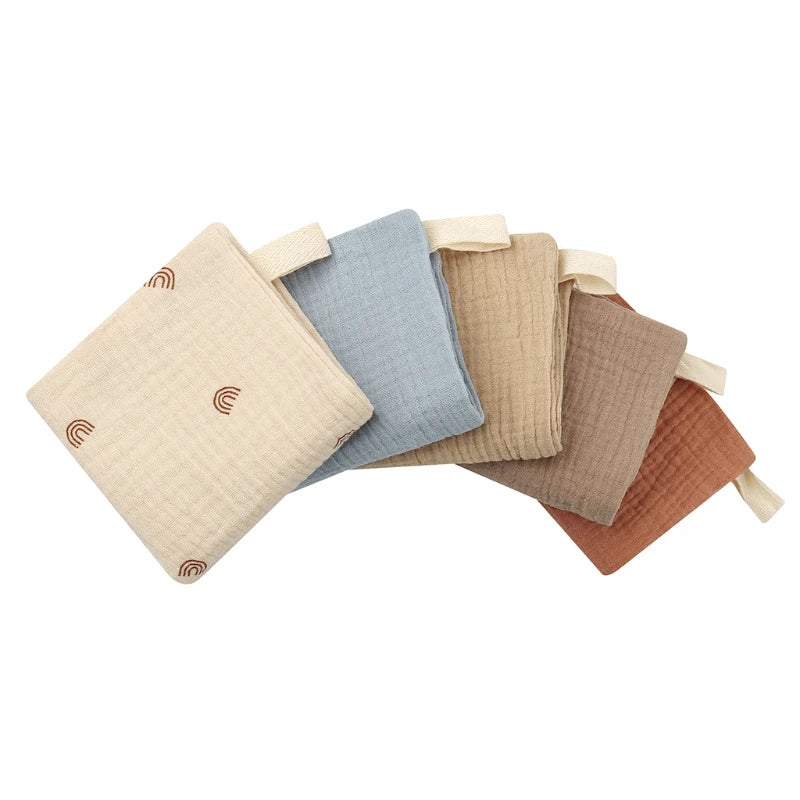5pcs Baby Saliva Towel Absorbent Baby Burp Cloth Handkerchief Newborn Washcloth