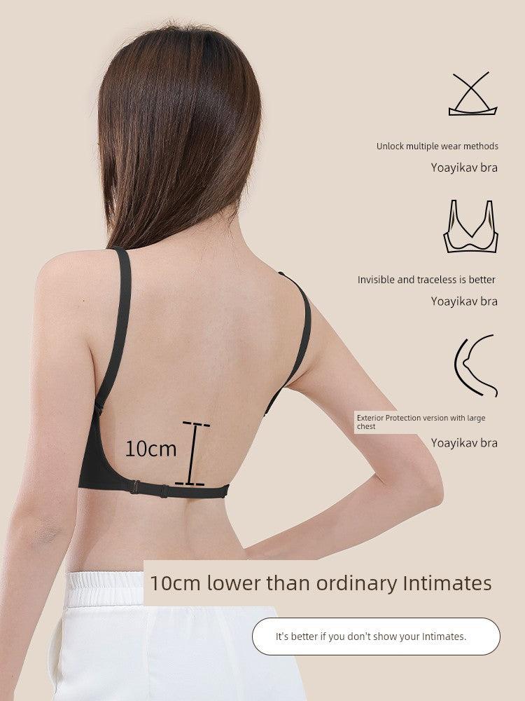 Cross U-Shaped Small Breast Size Exaggerating Bra Cartoon Expansion Intimates
