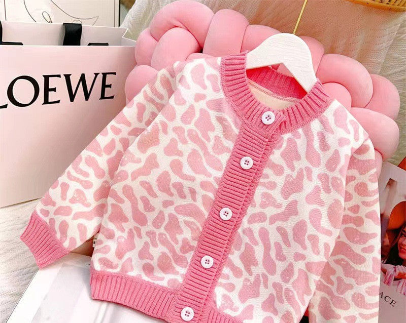 Girls Fashion Personality Rhombus Cardigan Coat