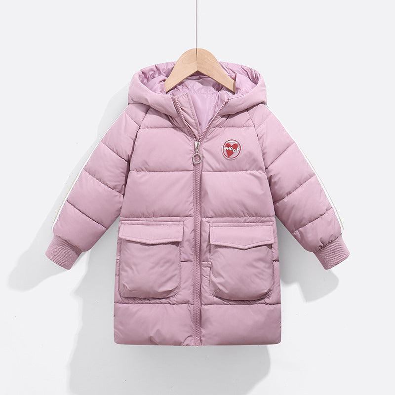 Duck Down Children Thick Hooded Jacket