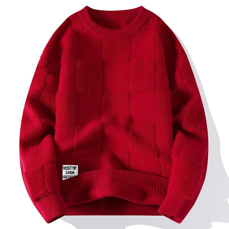 Winter New Fashion Round Neck Sweater Men