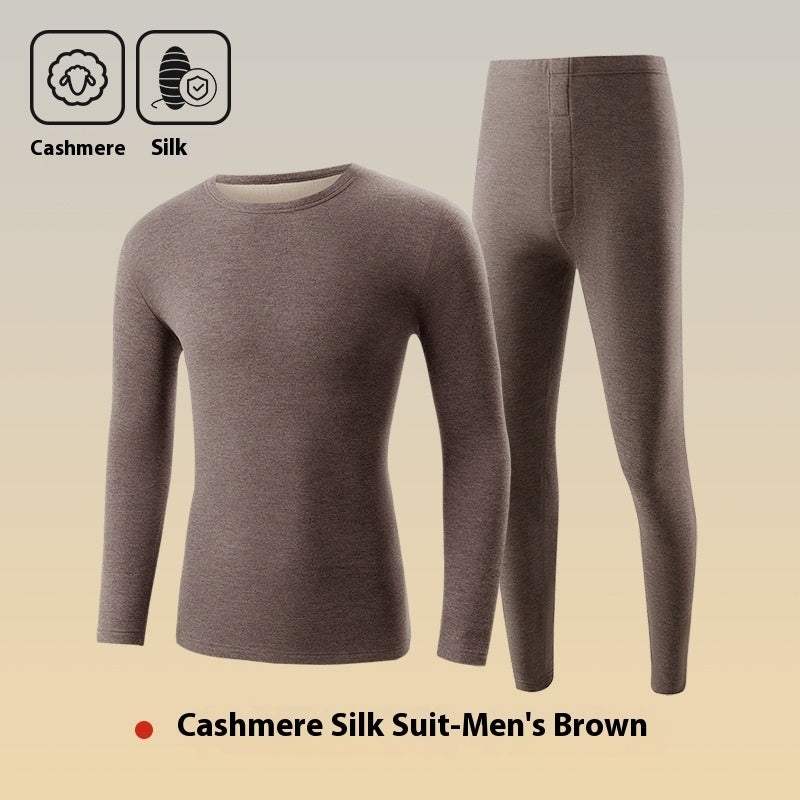 Cashmere Silk Thermal Underwear Long Johns