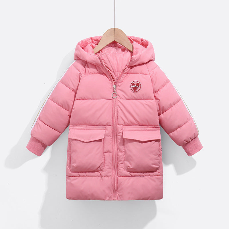 Duck Down Children Thick Hooded Jacket